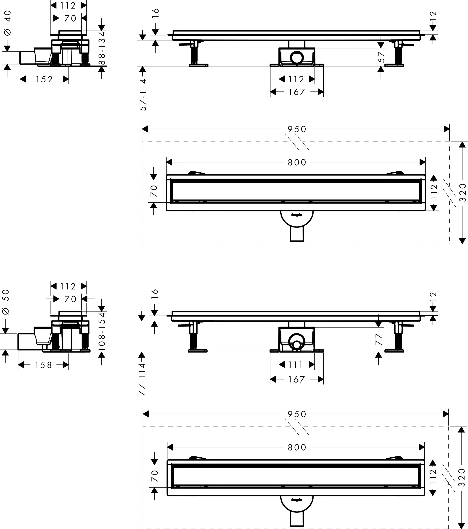 Hansgrohe Duschrinne „RainDrain Go“ in Mattschwarz Hansgrohe Duschrinne „RainDrain Go“ in Mattschwarz