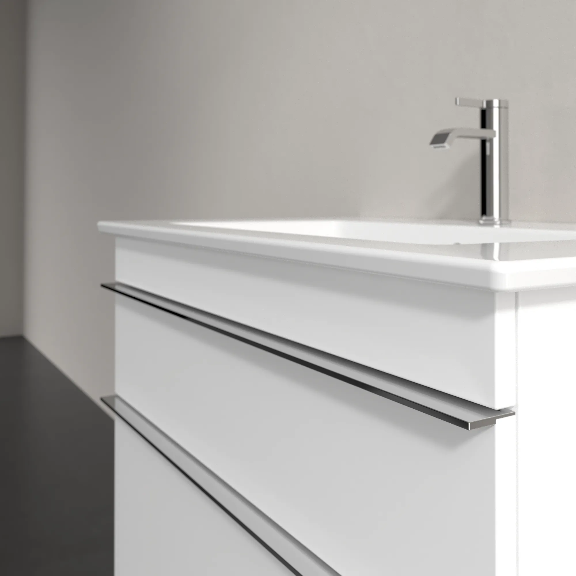 Villeroy & Boch Waschtischunterschrank „Venticello“ für Schrankwaschtisch 753 × 590 × 502 mm Weiß Matt, für Becken mittig