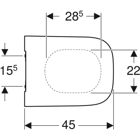 Geberit WC-Sitz ehemals Keramag „Smyle Square“ schmales Design, Quick Release, Soft Closing, Befestigung von oben Geberit WC-Sitz ehemals Keramag „Smyle Square“ schmales Design, Quick Release, Soft Closing, Befestigung von oben