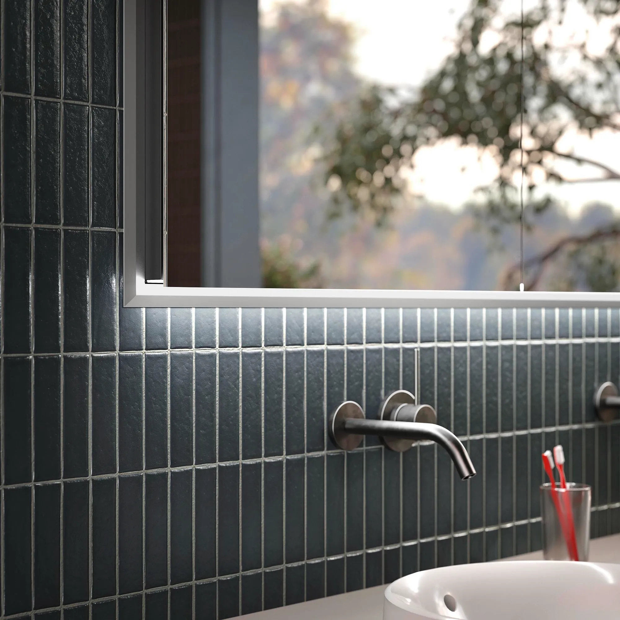 Schneider Abdeckrahmen „Universal“ A751 1045 × 801 × 6 mm in schwarz matt