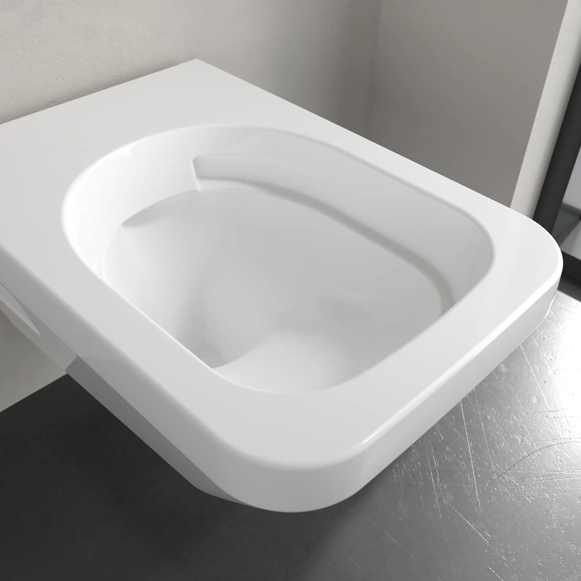 Villeroy & Boch Architectura Tiefspül-WC spülrandlos, 370x530 mm, weiß Alpin AntiBac CeramicPlus, wandhängend, TwistFlush-Technologie Villeroy & Boch Architectura Tiefspül-WC spülrandlos, 370x530 mm, weiß Alpin AntiBac CeramicPlus, wandhängend, TwistFlush-Technologie