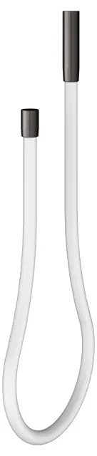 Brausen und Brausezubehör Kaltwasserschlauch 1800 mm Titanschwarz gebürstet / weiß
