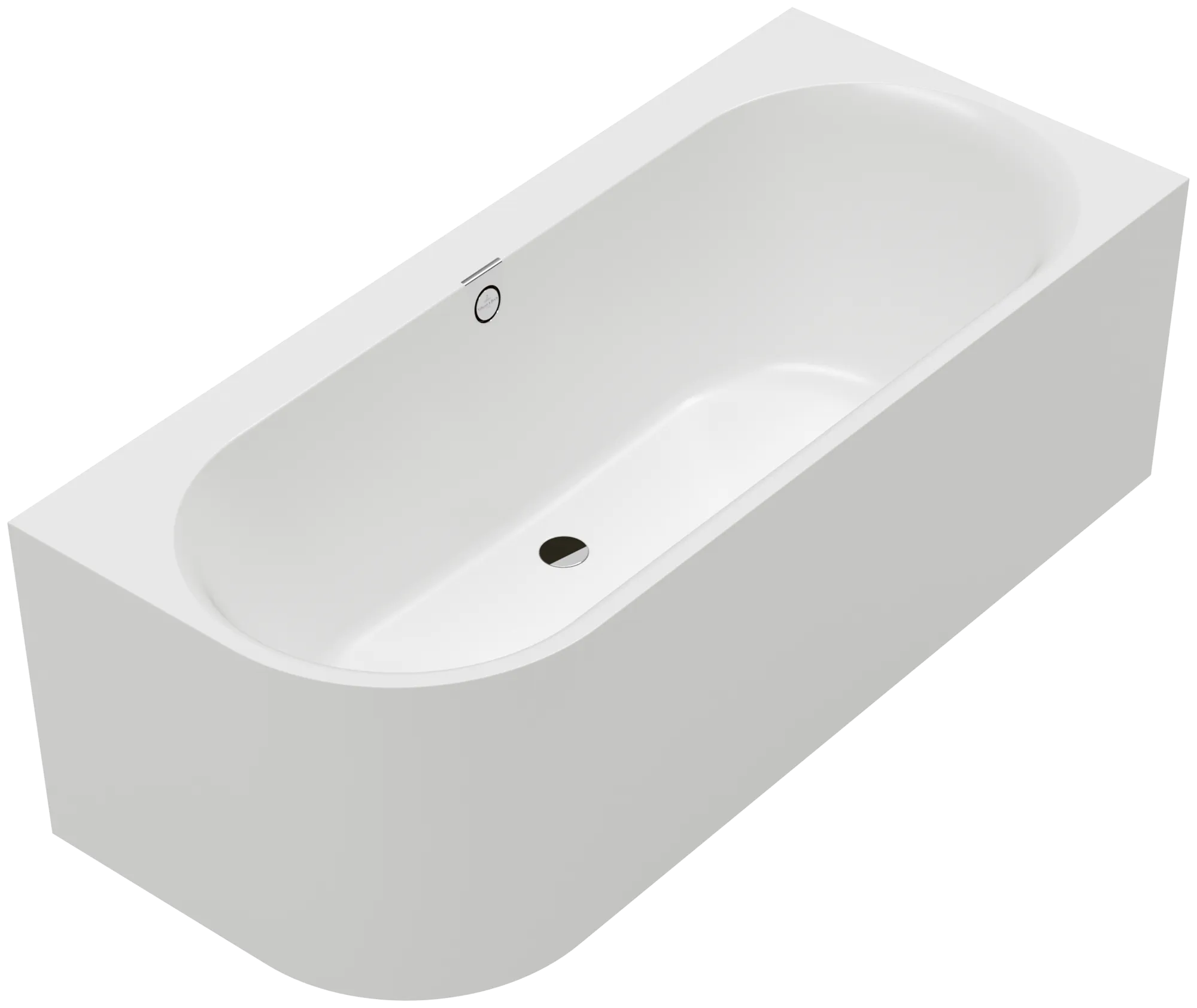 Villeroy & Boch Oberon 2.1 Badewanne, Acryl, Quaryl, rechte Ausführung, Stone White, 1800x800mm