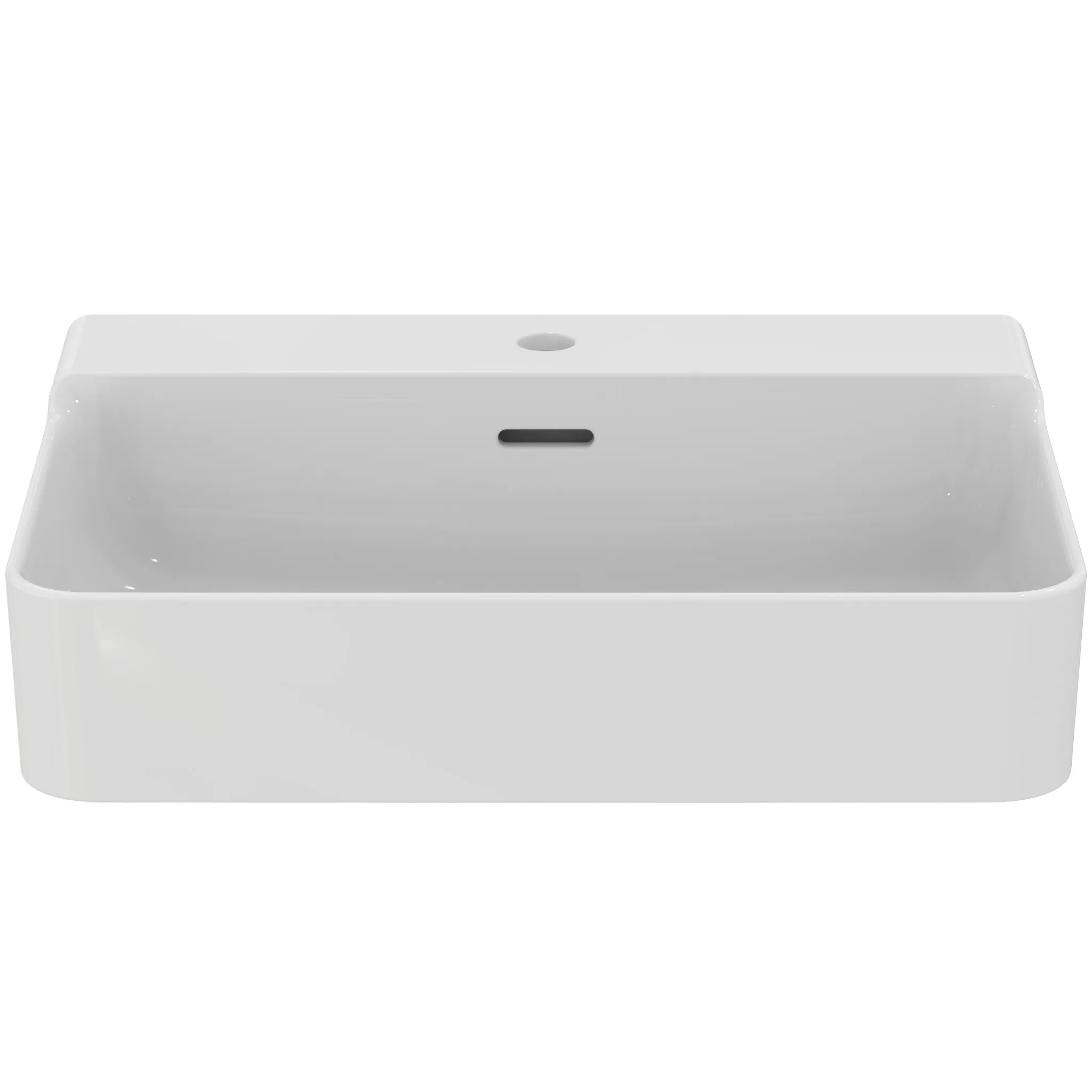 Waschbecken „Conca“ 60 × 45 × 16,5 cm, Hahnlochposition mittig in Weiß Waschbecken „Conca“ 60 × 45 × 16,5 cm, Hahnlochposition mittig in Weiß