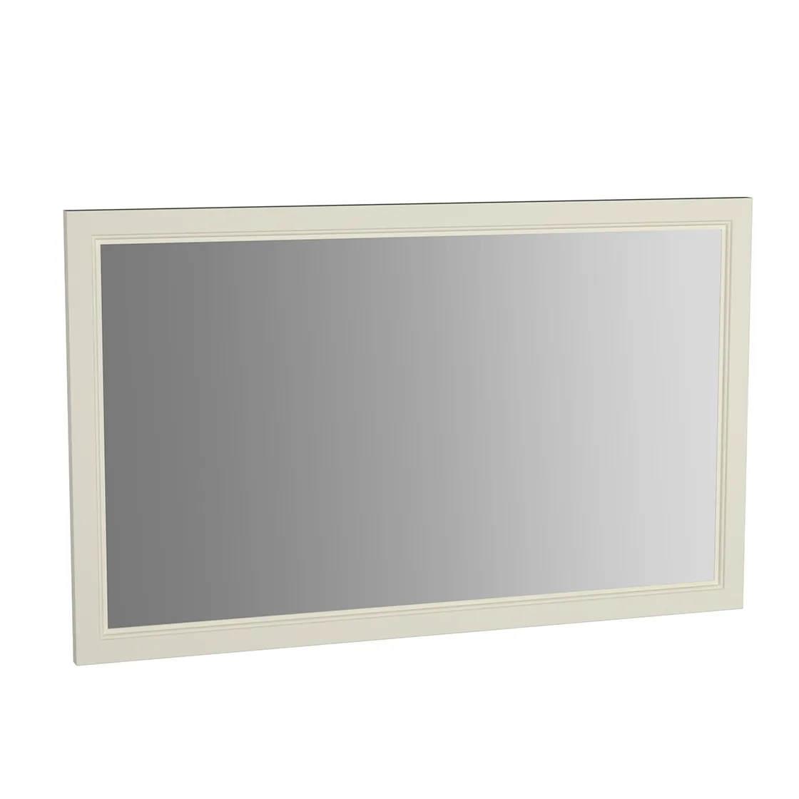 Valarte Flachspiegel Breite 115 cm Elfenbein Matt Größe: 115 cm|Farbe: Elfenbein (matt)