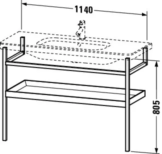 Duravit Holzgestell „DuraStyle“ in Taupe Matt