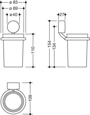HEWI Becher „System 815“ HEWI Becher „System 815“