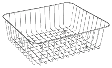 Drahtkorb Zubehör 833100, 390 x 280 mm, aus Edelstahl, Edelstahl Drahtkorb Zubehör 833100, 390 x 280 mm, aus Edelstahl, Edelstahl