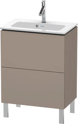 Duravit Waschtischunterschrank bodenstehend „L-Cube“ 62 × 70,4 × 39,1 cm Basalt Matt Duravit Waschtischunterschrank bodenstehend „L-Cube“ 62 × 70,4 × 39,1 cm Basalt Matt