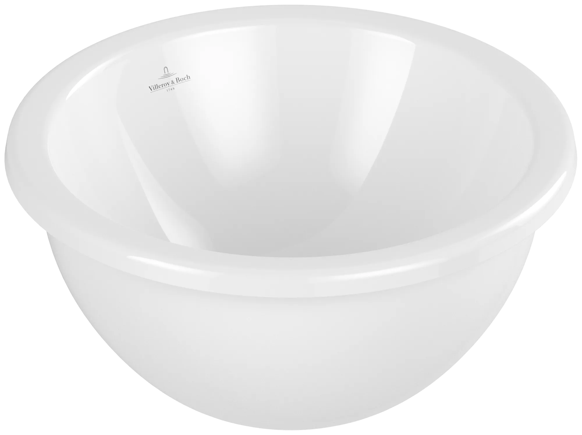 Villeroy & Boch Unterbauwaschtisch aus TitanCeram „Loop & Friends“ ⌀ 390 mm, ohne Hahnlochbohrung in Weiß Alpin Villeroy & Boch Unterbauwaschtisch aus TitanCeram „Loop & Friends“ ⌀ 390 mm, ohne Hahnlochbohrung in Weiß Alpin