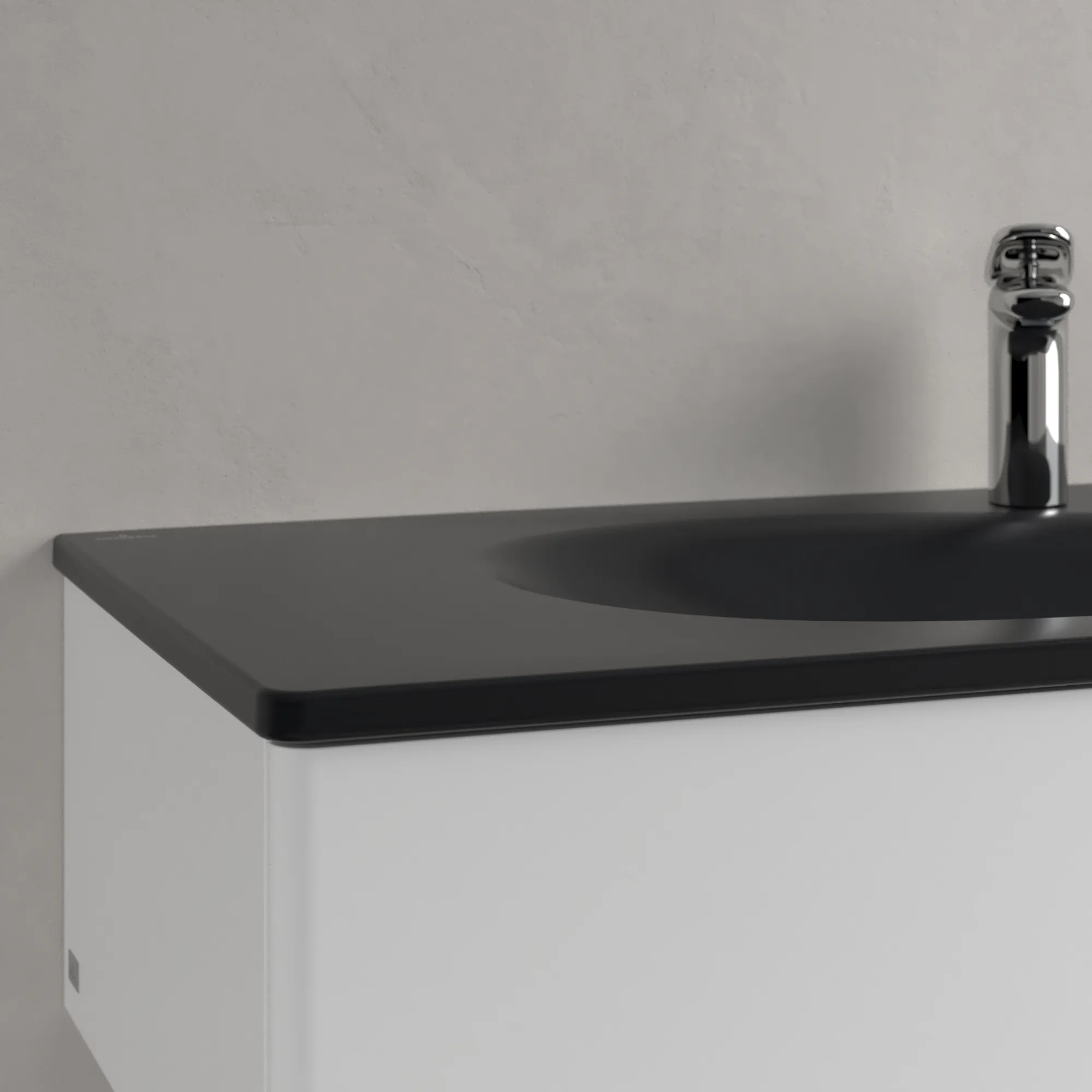 Villeroy & Boch Wandwaschtisch „Antao“ 1000 × 500 × 150 mm, für Becken mittig in Pure Black Villeroy & Boch Wandwaschtisch „Antao“ 1000 × 500 × 150 mm, für Becken mittig in Pure Black