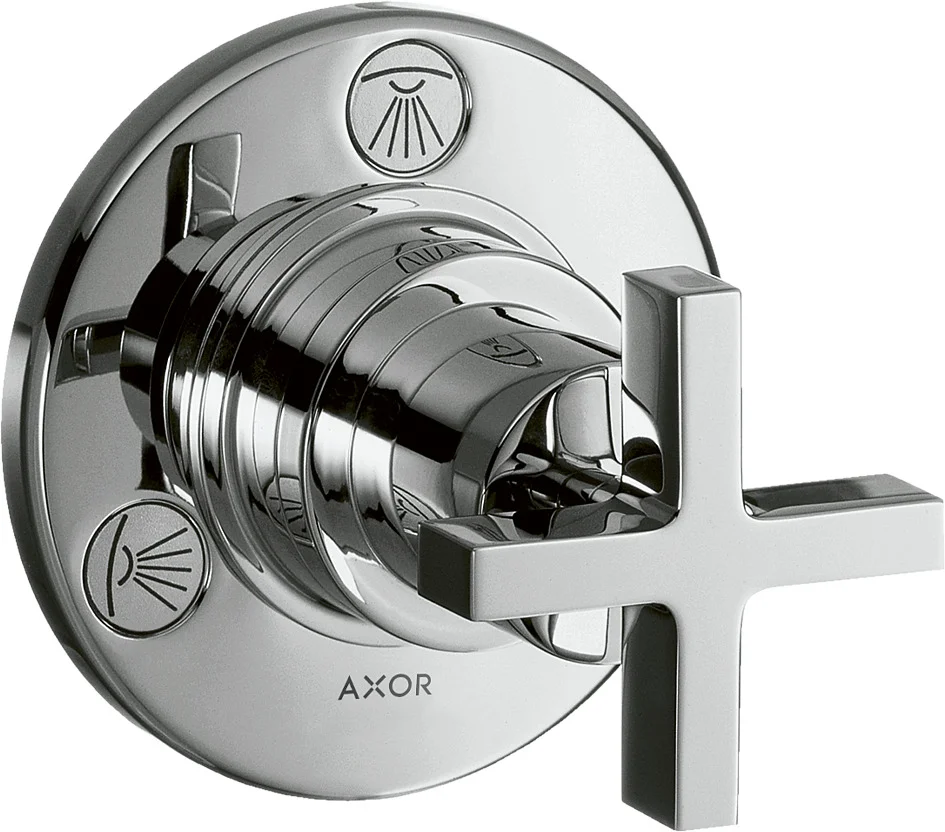Hansgrohe AXOR Citterio Vierwege-Umstellventil Trio/Quattro Unterputz, Chrom, Anschluss DN20