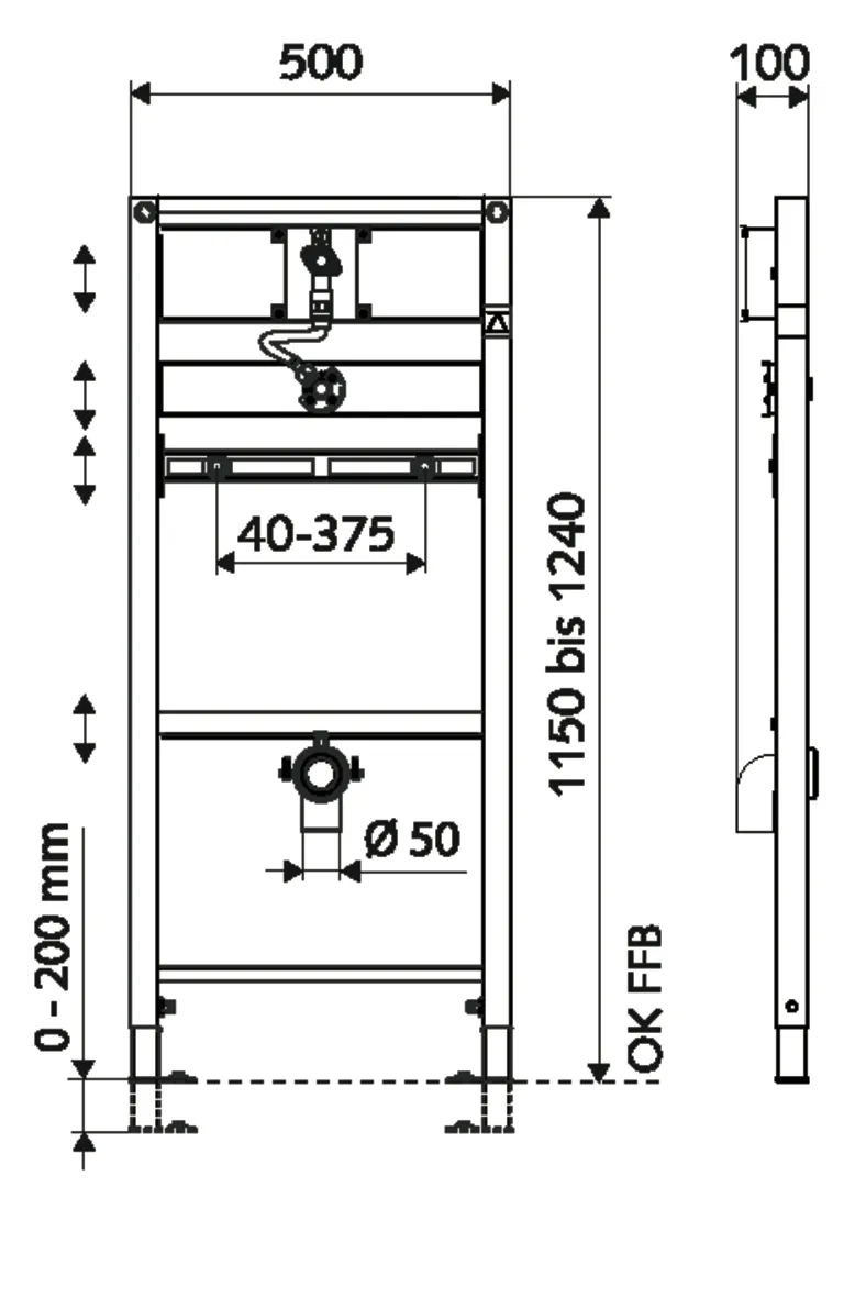 Urinal-Modul MONTUS, Typ COMPACT II, B 50 cm x H 124 cm, Rahmen pulverbeschichtet Urinal-Modul MONTUS, Typ COMPACT II, B 50 cm x H 124 cm, Rahmen pulverbeschichtet