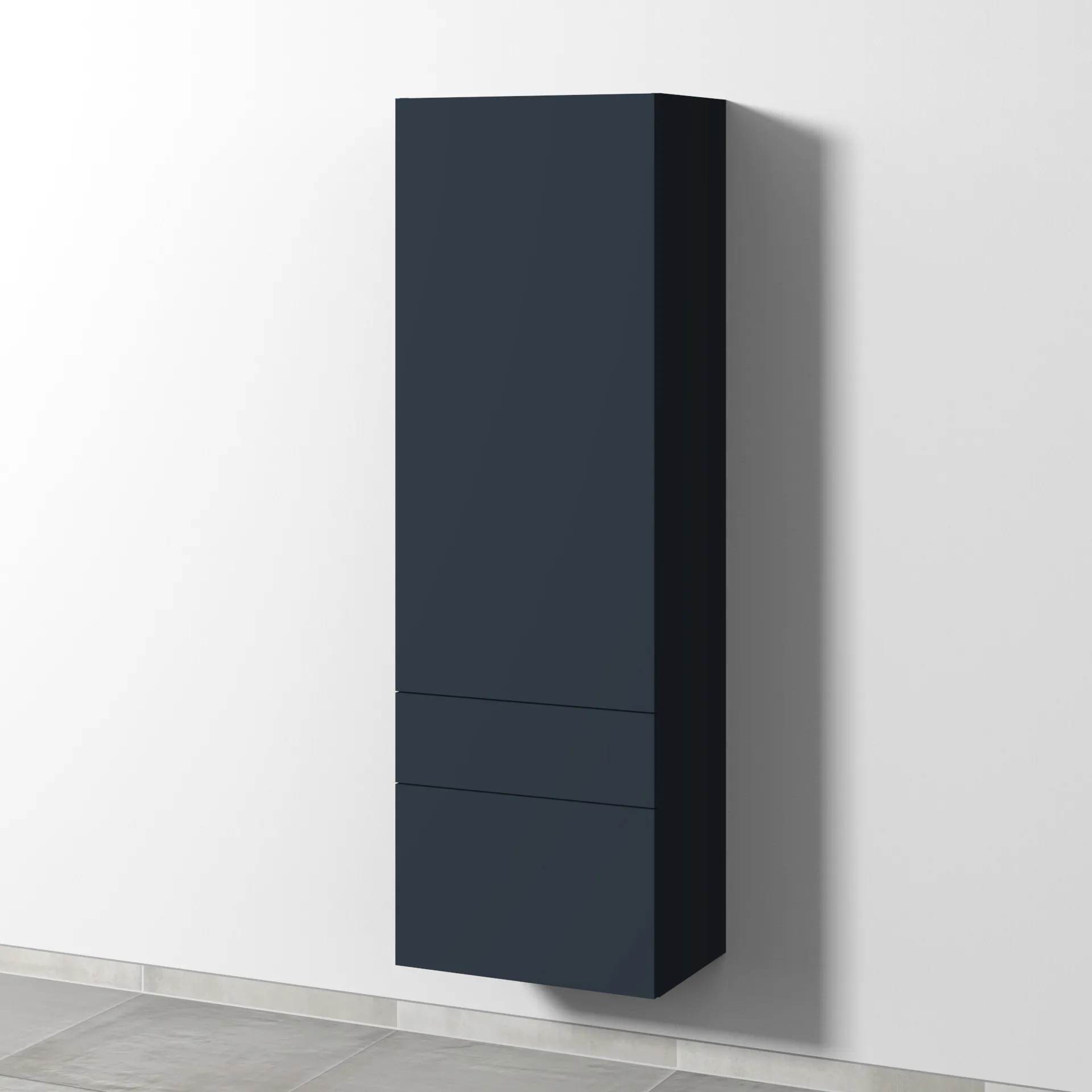 Sanipa Hochschrank „2morrow“ 525 × 1615 × 350 mm in Marine (matt)