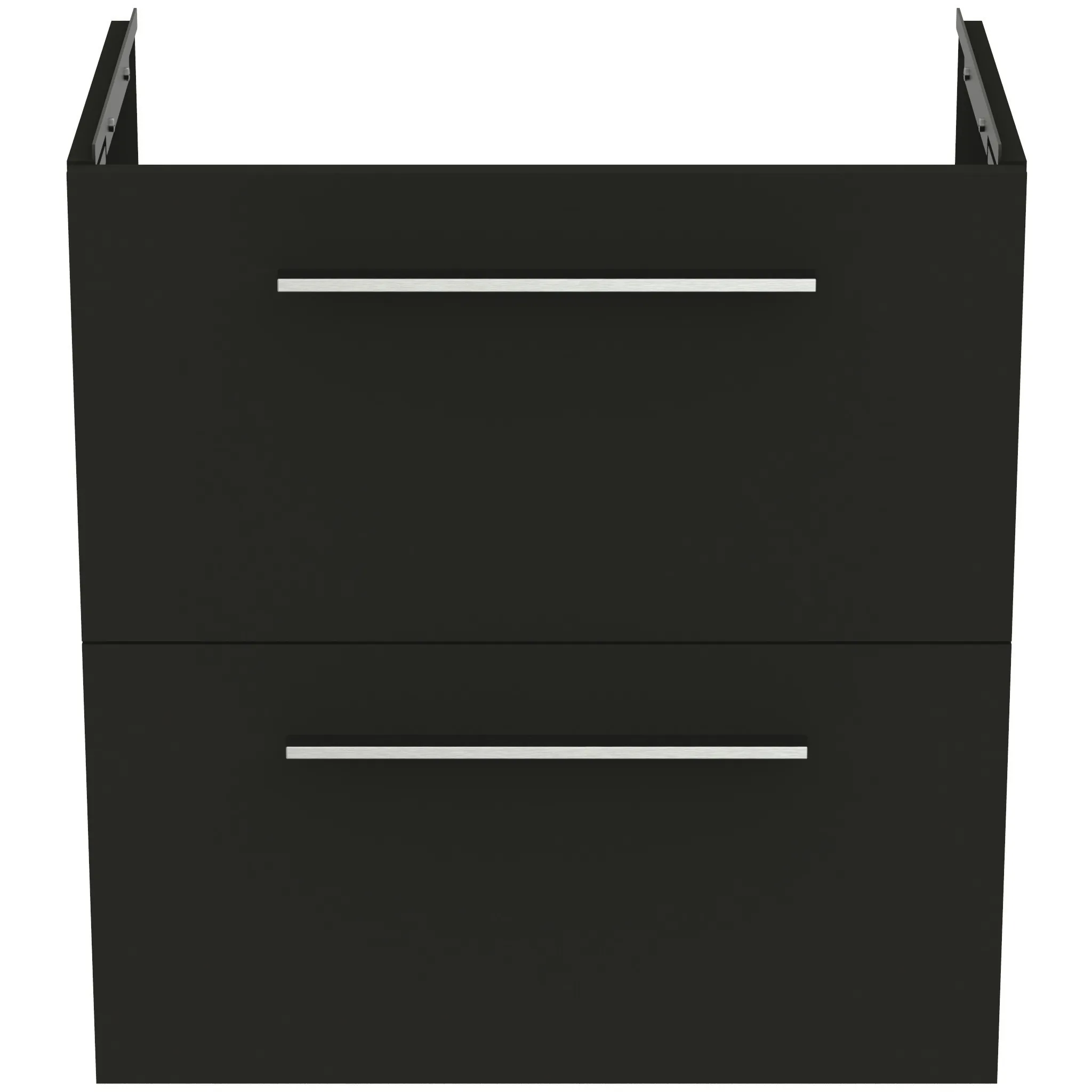 Ideal Standard Möbelwaschtischunterschrank i.life S 2 Auszüge 600x375x630mm Carbongrau matt Ideal Standard Möbelwaschtischunterschrank i.life S 2 Auszüge 600x375x630mm Carbongrau matt