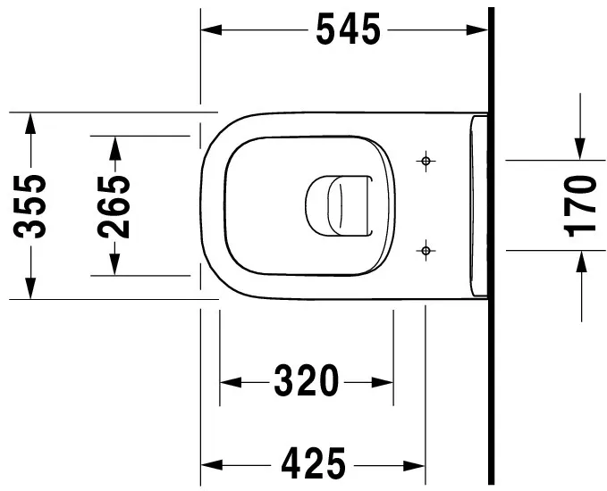 Wand-Tiefspül-WC „D-Code“ 35,5 × 36 × 54,5 cm in Weiß Hochglanz, ohne Spülrand Wand-Tiefspül-WC „D-Code“ 35,5 × 36 × 54,5 cm in Weiß Hochglanz, ohne Spülrand
