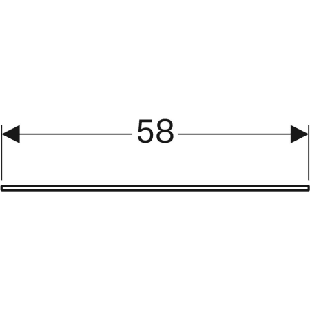 Geberit Glasablage „Xeno²“ 58 × 0,8 × 45 cm Geberit Glasablage „Xeno²“ 58 × 0,8 × 45 cm