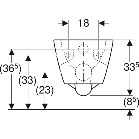Wand-Tiefspül-WC „Renova Plan“ teilgeschlossene Form 35 × 33 × 54 cm in weiß alpin, ohne Spülrand Wand-Tiefspül-WC „Renova Plan“ teilgeschlossene Form 35 × 33 × 54 cm in weiß alpin, ohne Spülrand