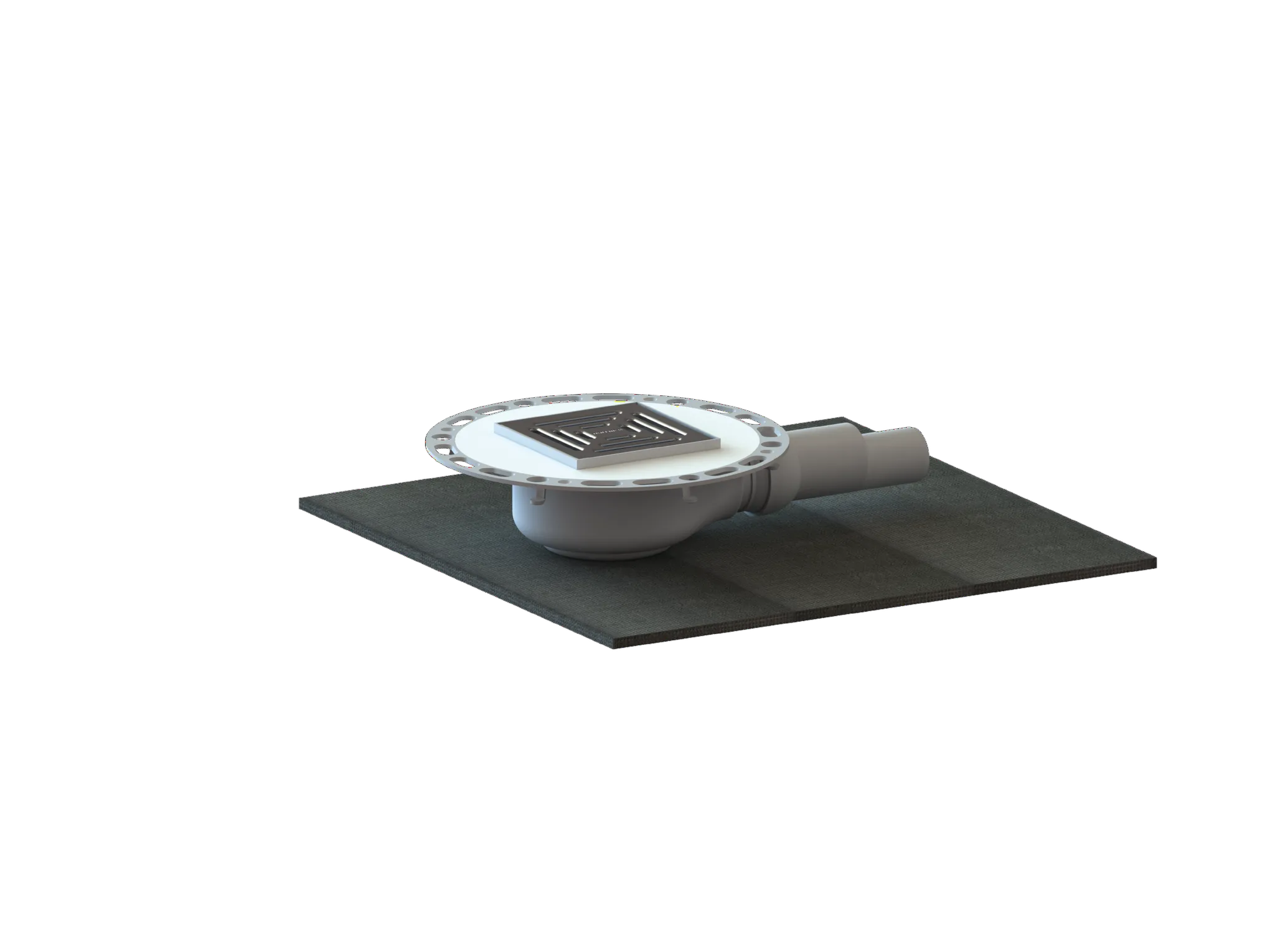 Schallschutzablauf TistoPlan K 12, DN 40/DN 50, 120 x 120 mm