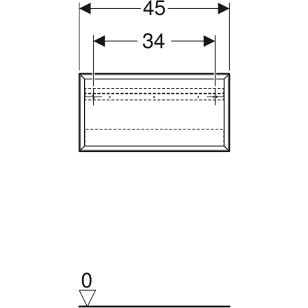 Geberit Hochschrank Nussbaum hickory / Melamin Holzstruktur