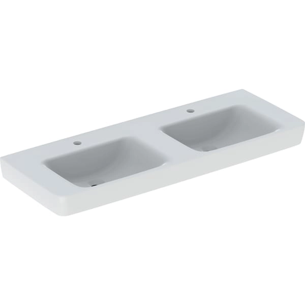 Wandwaschtisch „Renova Plan“, rechteckig, Hahnlochposition links und rechts 130 × 48 cm in weiß alpin Wandwaschtisch „Renova Plan“, rechteckig, Hahnlochposition links und rechts 130 × 48 cm in weiß alpin