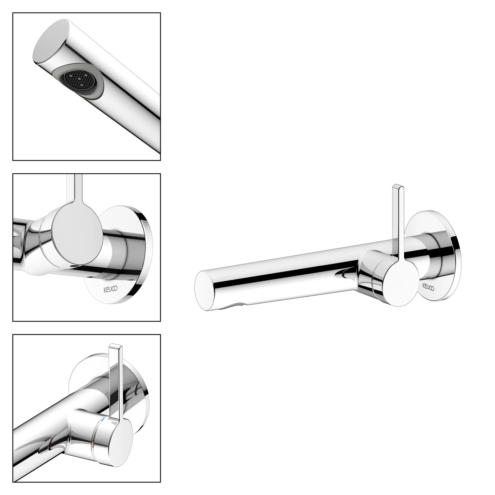 KEUCO EDITION 400 Einhebel-Waschtischmischer Unterputz 1 Loch verchromt KEUCO EDITION 400 Einhebel-Waschtischmischer Unterputz 1 Loch verchromt