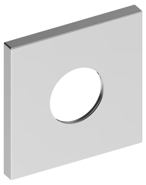 IXMO 59553030092 Wandrosette für Thermostat, eckig 105 x 105 mm Bronze gebürstet