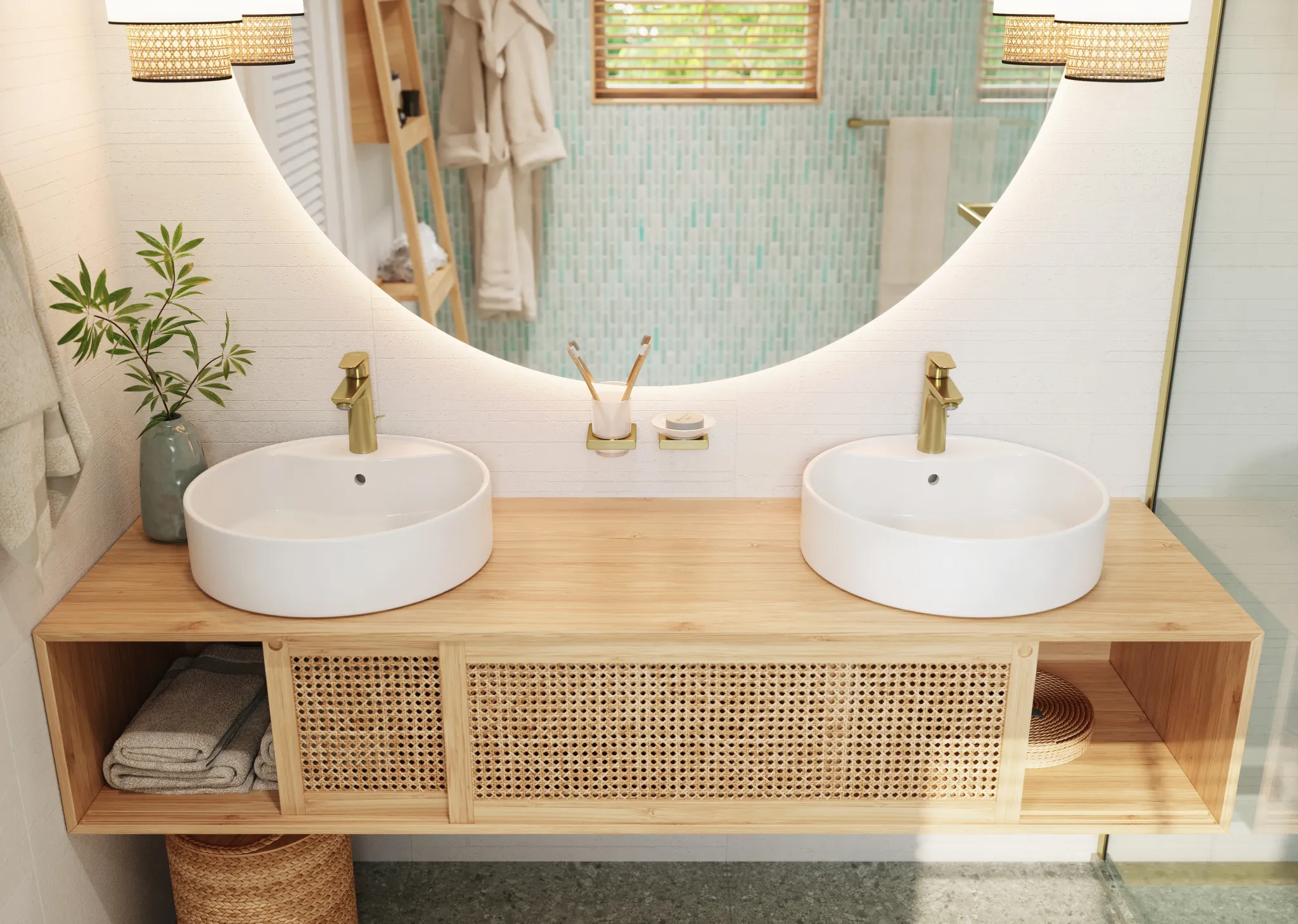 Hansgrohe AddStoris Q Badetuchhalter Polished Gold Optic, Wandmontage, Länge 648 mm, verdeckte Befestigung Hansgrohe AddStoris Q Badetuchhalter Polished Gold Optic, Wandmontage, Länge 648 mm, verdeckte Befestigung