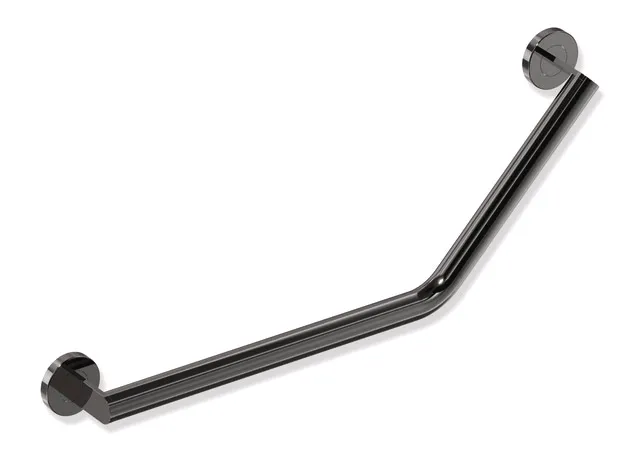 HEWI Winkelgriff System 900, Edelstahl, PVD, links, 620x283 mm, 135°, 32mm
