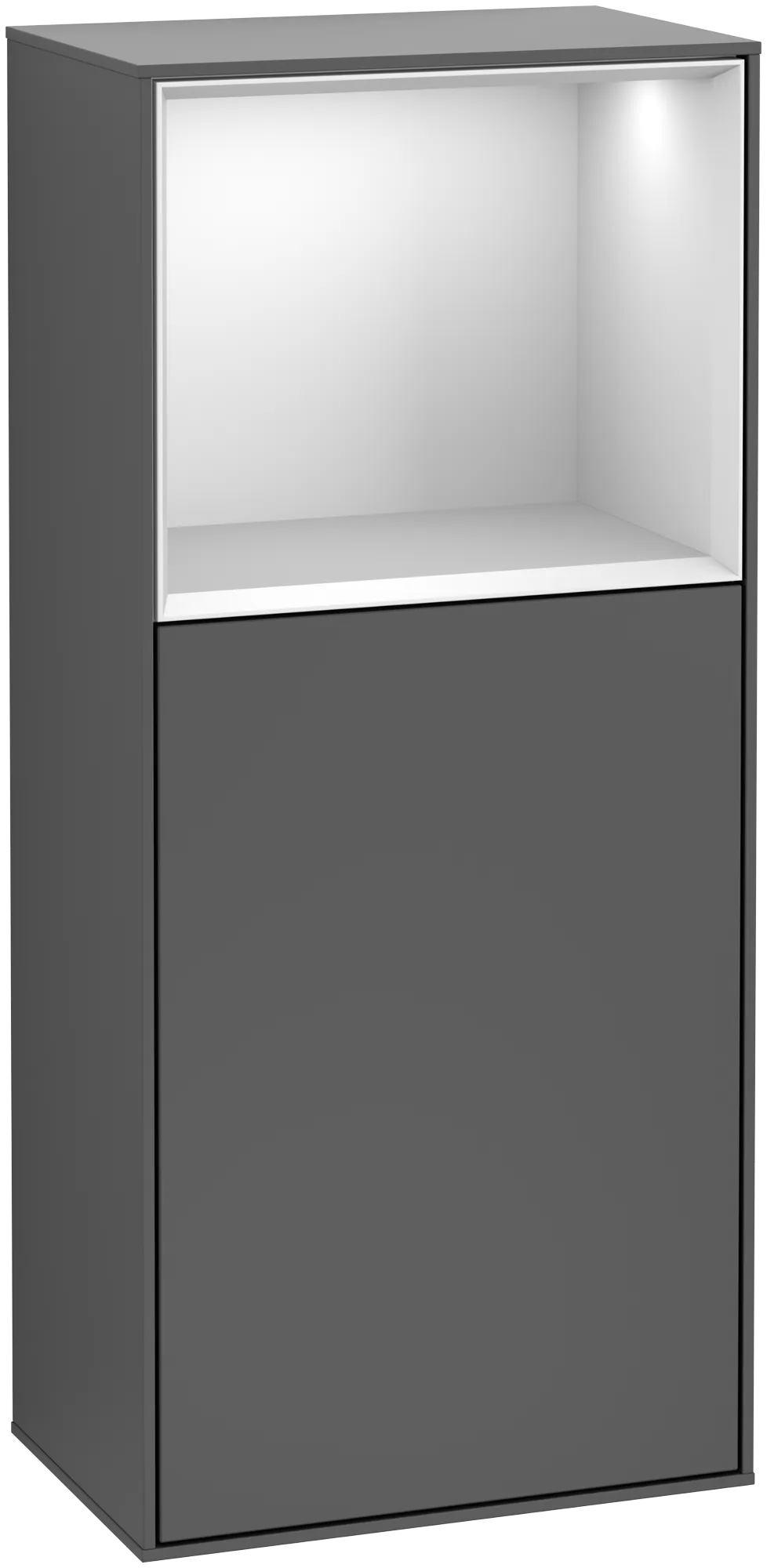 Villeroy & Boch Finion Seitenschrank F50 418x936x270mm anthrazit/matt weiss/matt