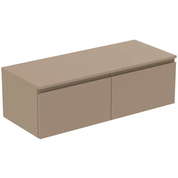 Ideal Standard Waschtischunterschrank Finesse, Modellnummer E3436UP, 1202x505x378mm, 2 Auszüge, Greige matt Ideal Standard Waschtischunterschrank Finesse, Modellnummer E3436UP, 1202x505x378mm, 2 Auszüge, Greige matt
