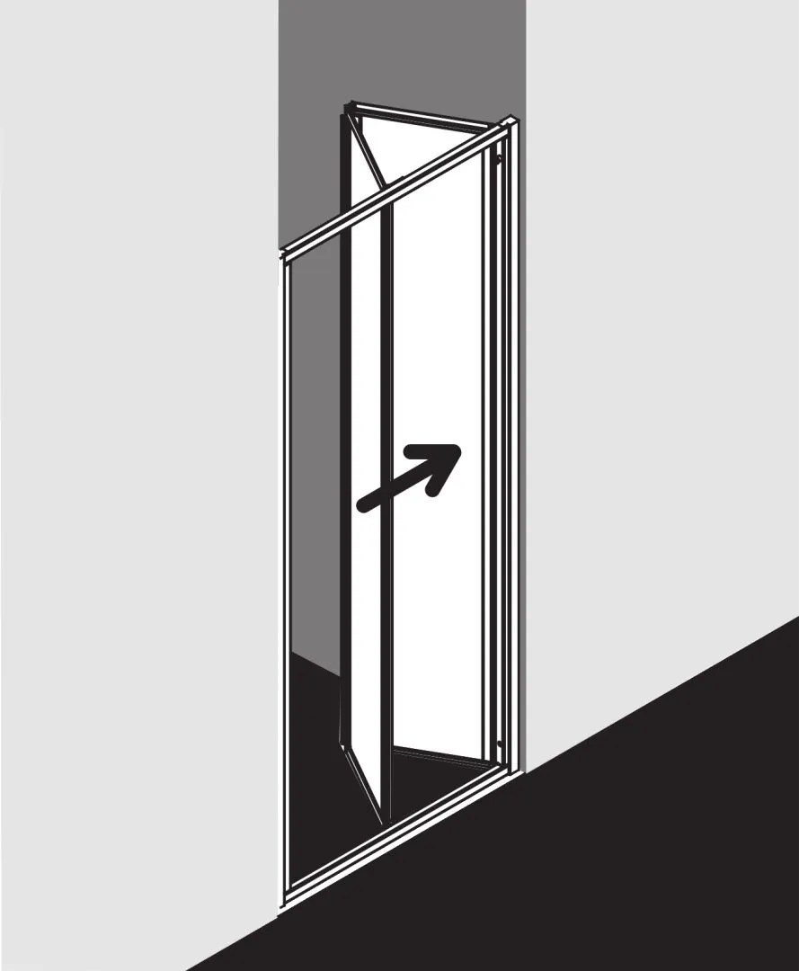 Kermi Duschdesign IBIZA 2000 Falttür, 1750x700 mm, Silber Mattglanz Kermi Duschdesign IBIZA 2000 Falttür, 1750x700 mm, Silber Mattglanz