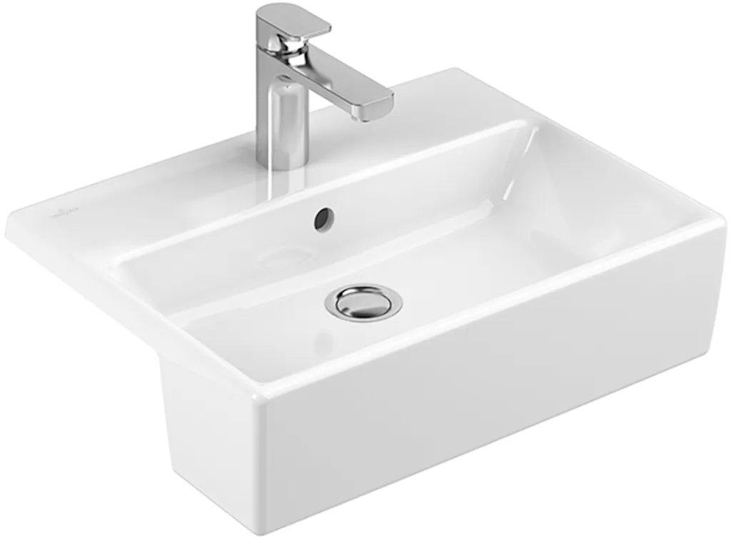 Villeroy & Boch Vorbauwaschbecken „Memento“ 420 × 425 × 160 mm, ohne Hahnlochbohrung in Weiß Alpin Villeroy & Boch Vorbauwaschbecken „Memento“ 420 × 425 × 160 mm, ohne Hahnlochbohrung in Weiß Alpin