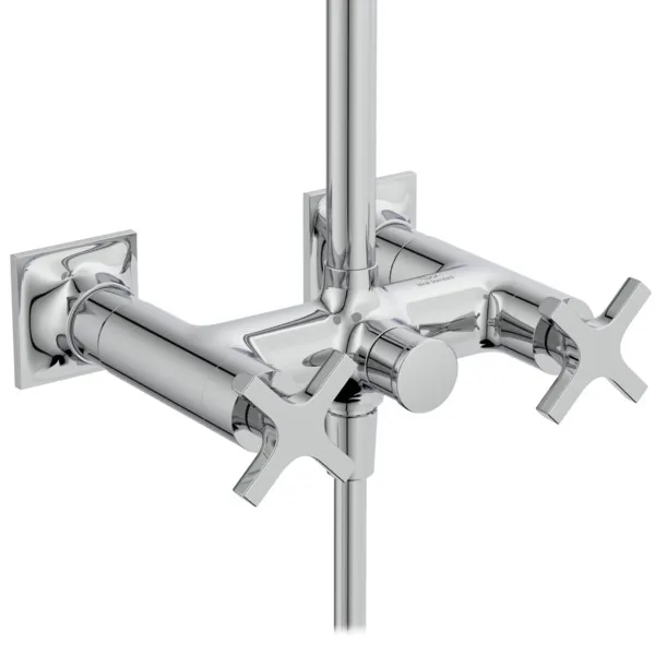 Ideal Standard Joy Neo Duschsystem mit Einhebel-Brausearmatur Kreuzgriffe Chrom Ideal Standard Joy Neo Duschsystem mit Einhebel-Brausearmatur Kreuzgriffe Chrom
