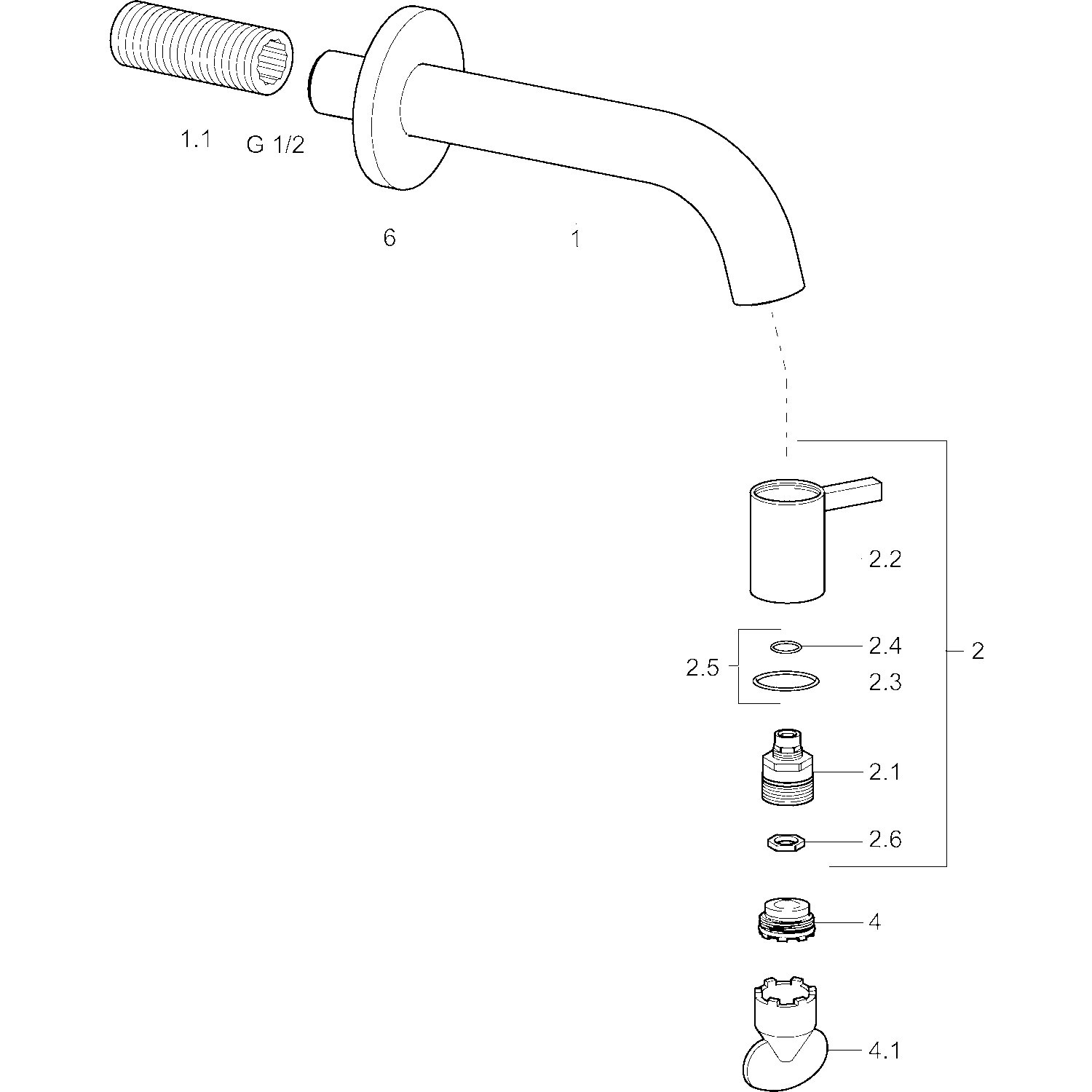 Einhebelmischer Waschtischbatterie „Nova Style“ Ausladung 107 mm Einhebelmischer Waschtischbatterie „Nova Style“ Ausladung 107 mm