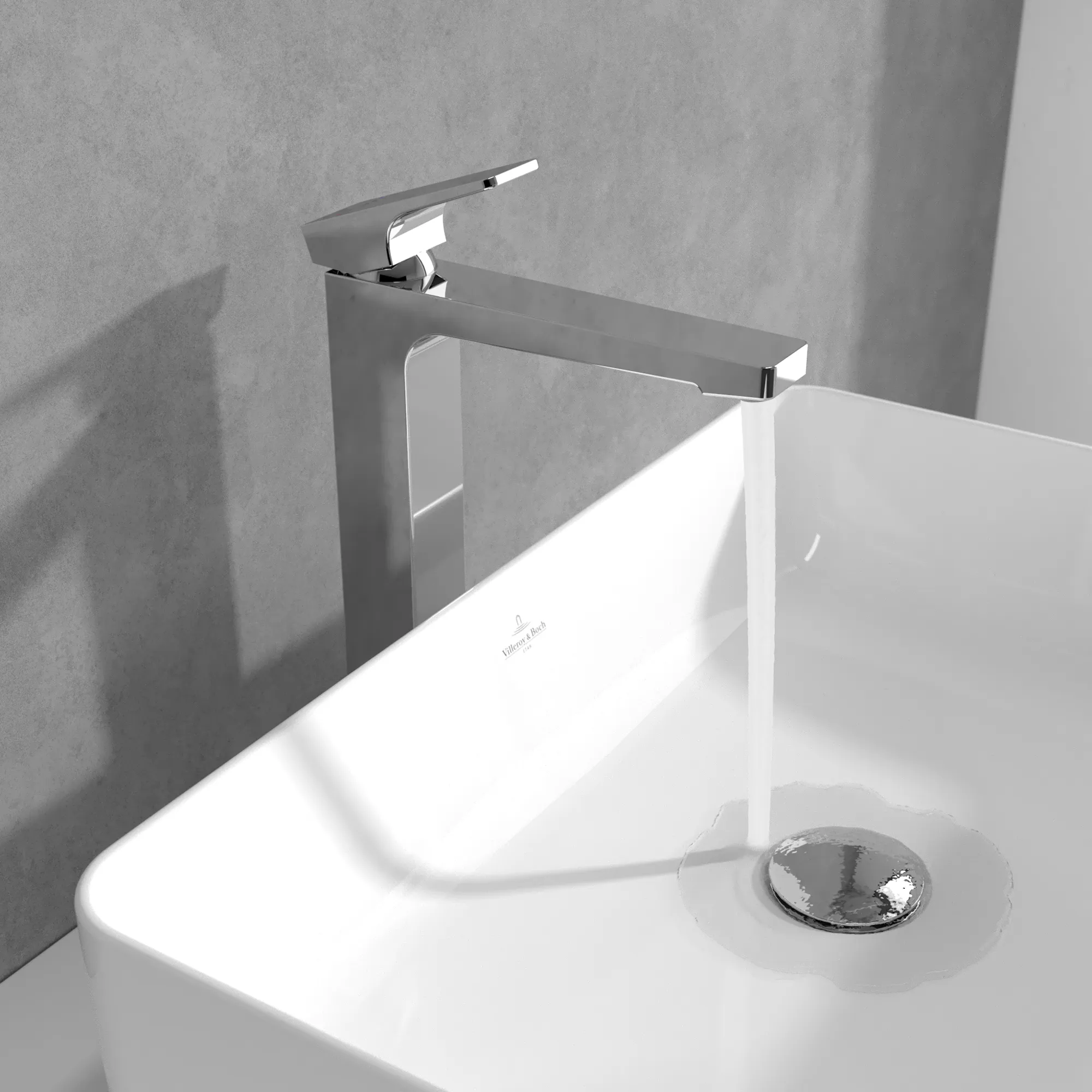 Einhand-Waschtischarmatur „Architectura Square“ 21,1 cm Ausladung 176 mm in Chrom Einhand-Waschtischarmatur „Architectura Square“ 21,1 cm Ausladung 176 mm in Chrom