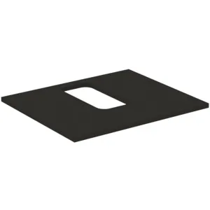 Waschtischplatte i.life B mittiger Ausschnitt für ein Wand-Waschtisch 602x507x18mm Weiß matt Waschtischplatte i.life B mittiger Ausschnitt für ein Wand-Waschtisch 602x507x18mm Weiß matt