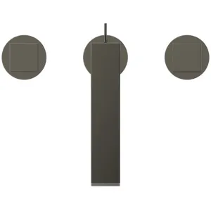 Ideal Standard 3-Loch-Waschtischarmatur Extra Ausladung 140mm Magnetic Grey