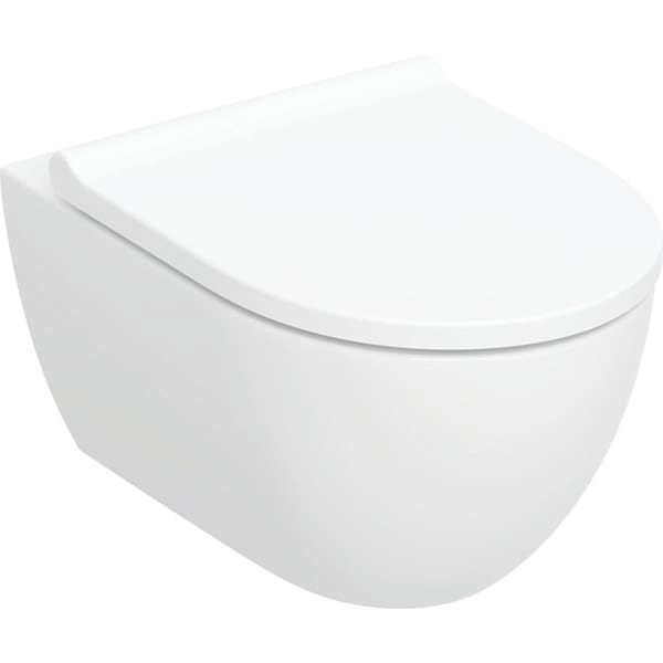 Wand-Tiefspül-WC Set mit WC-Sitz „Acanto“ 36 × 38,5 × 53,5 × 53,5 cm