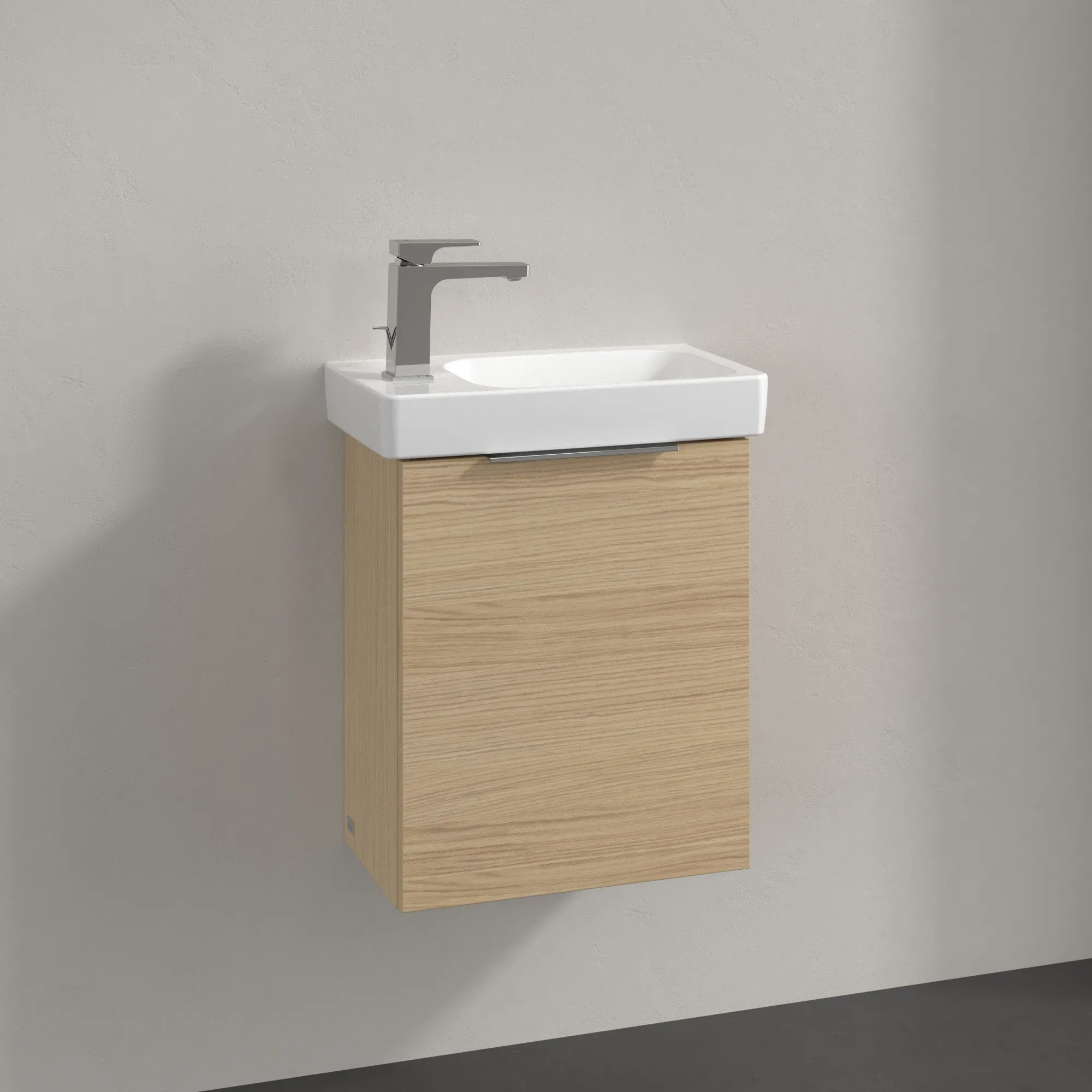 Villeroy & Boch Waschtischunterschrank „Architectura“ 430 × 520 mm Nordic Oak, Anschlag links