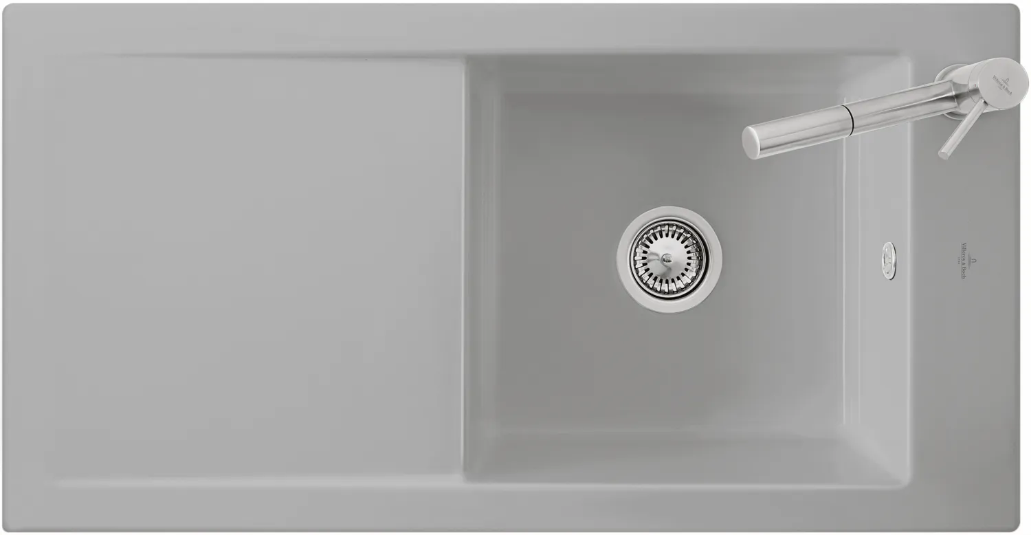 Villeroy & Boch flächenbündiges Küchenspülbecken „Timeline“ 60 flat 965 × 475 × 220 mm in Graphite Villeroy & Boch flächenbündiges Küchenspülbecken „Timeline“ 60 flat 965 × 475 × 220 mm in Graphite
