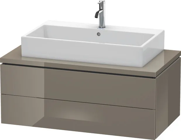 Duravit Waschtischunterschrank wandhängend „L-Cube“ 102 × 40 × 54,7 cm Flannel Grey Hochglanz