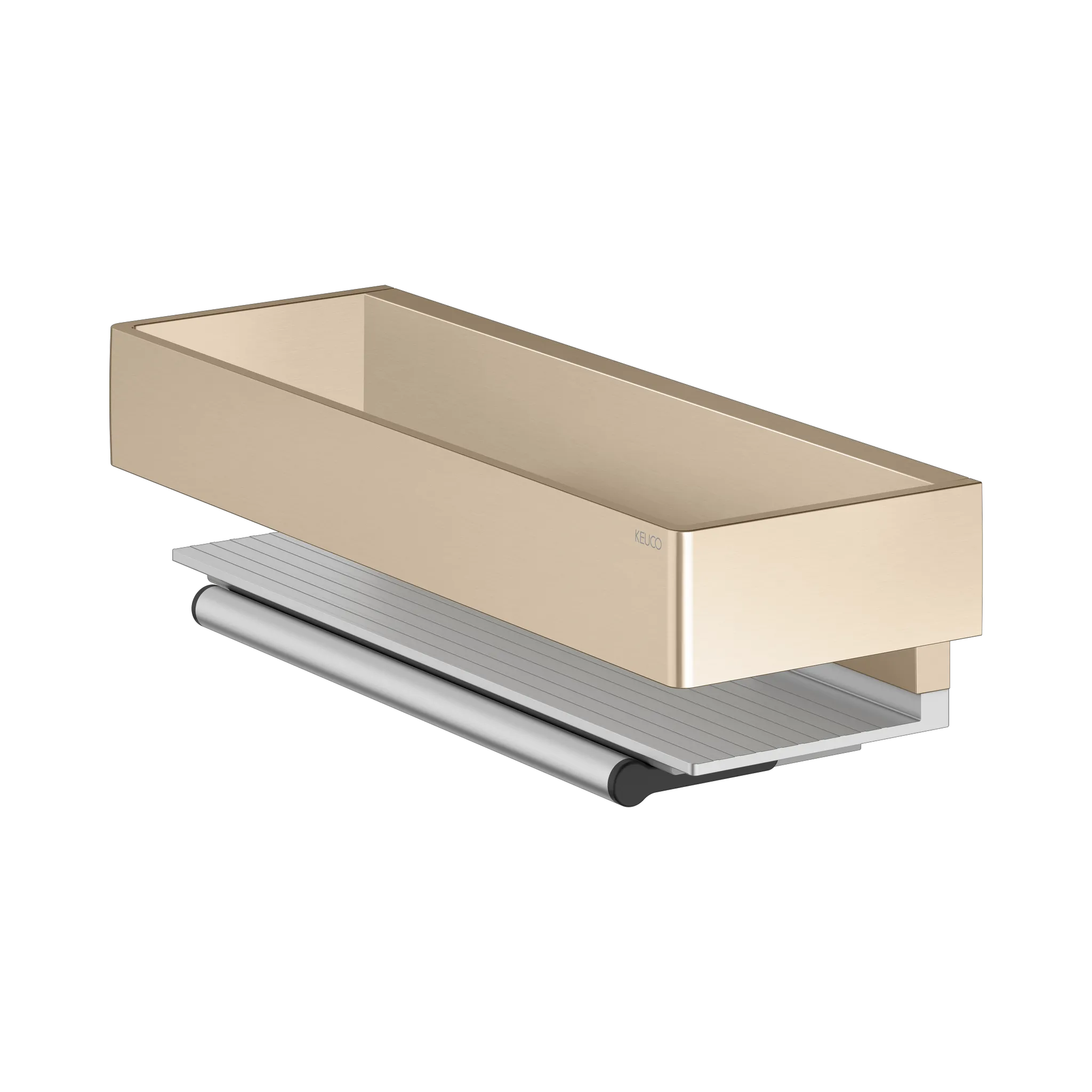Edition 11 11159030000 Duschkorb mit Glasabzieher silber-eloxiert/Bronze geb.