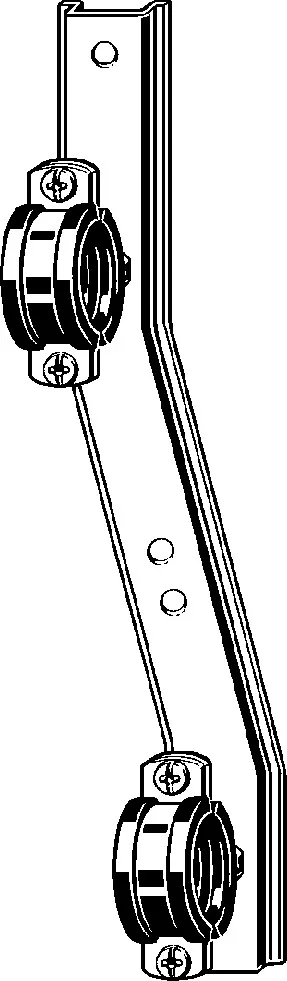 Viega „Sanfix“ Montageschiene für Wandscheibe verzinkt Viega „Sanfix“ Montageschiene für Wandscheibe verzinkt