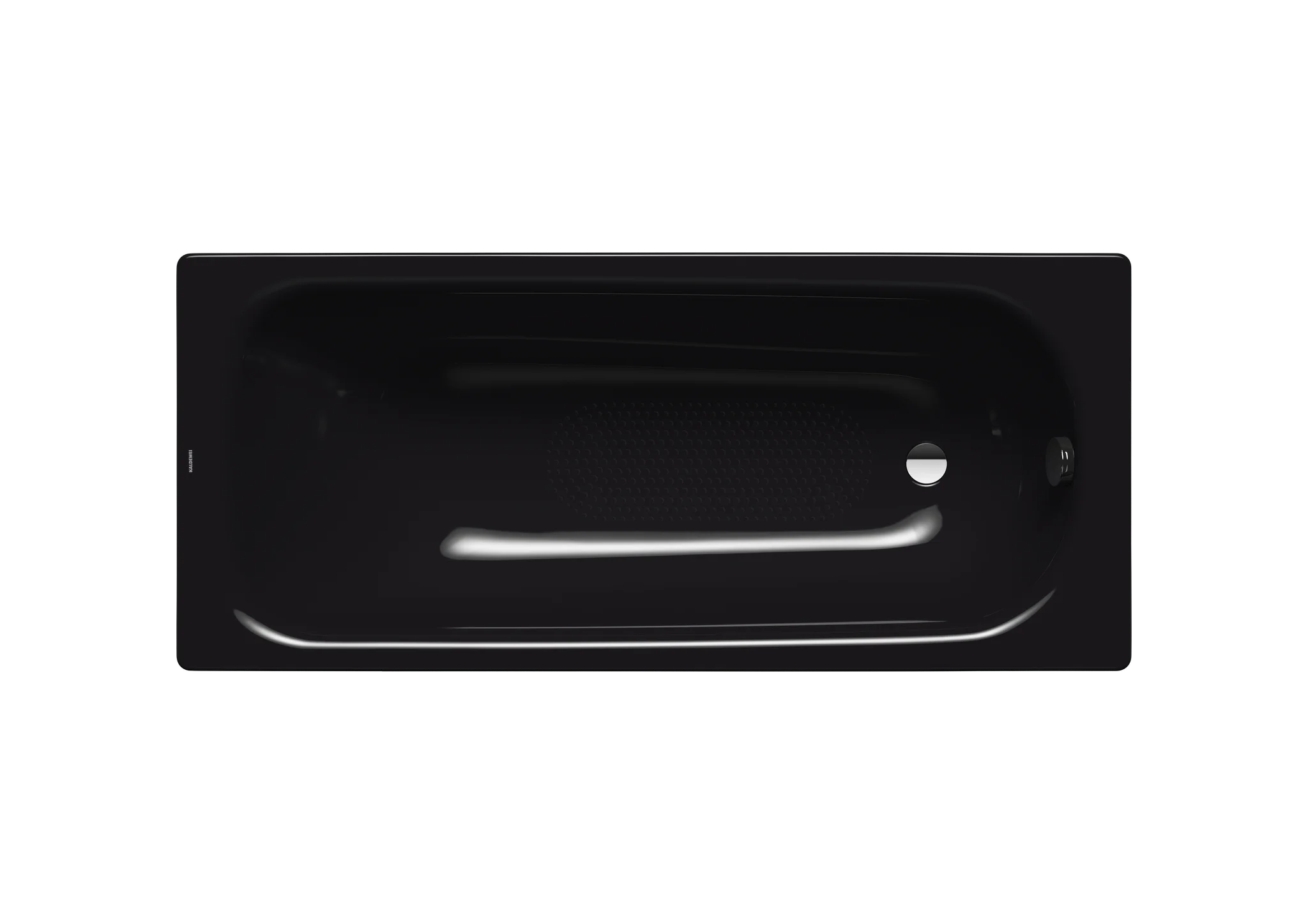 Kaldewei SANIFORM PLUS Badewanne, schwarz, Vollantislip, 1700x730 mm