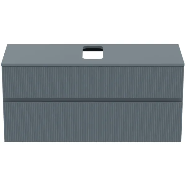 Ideal Standard Waschtischunterschrank „Finesse“ 120,2 × 55,8 × 44 cm Aschblau matt