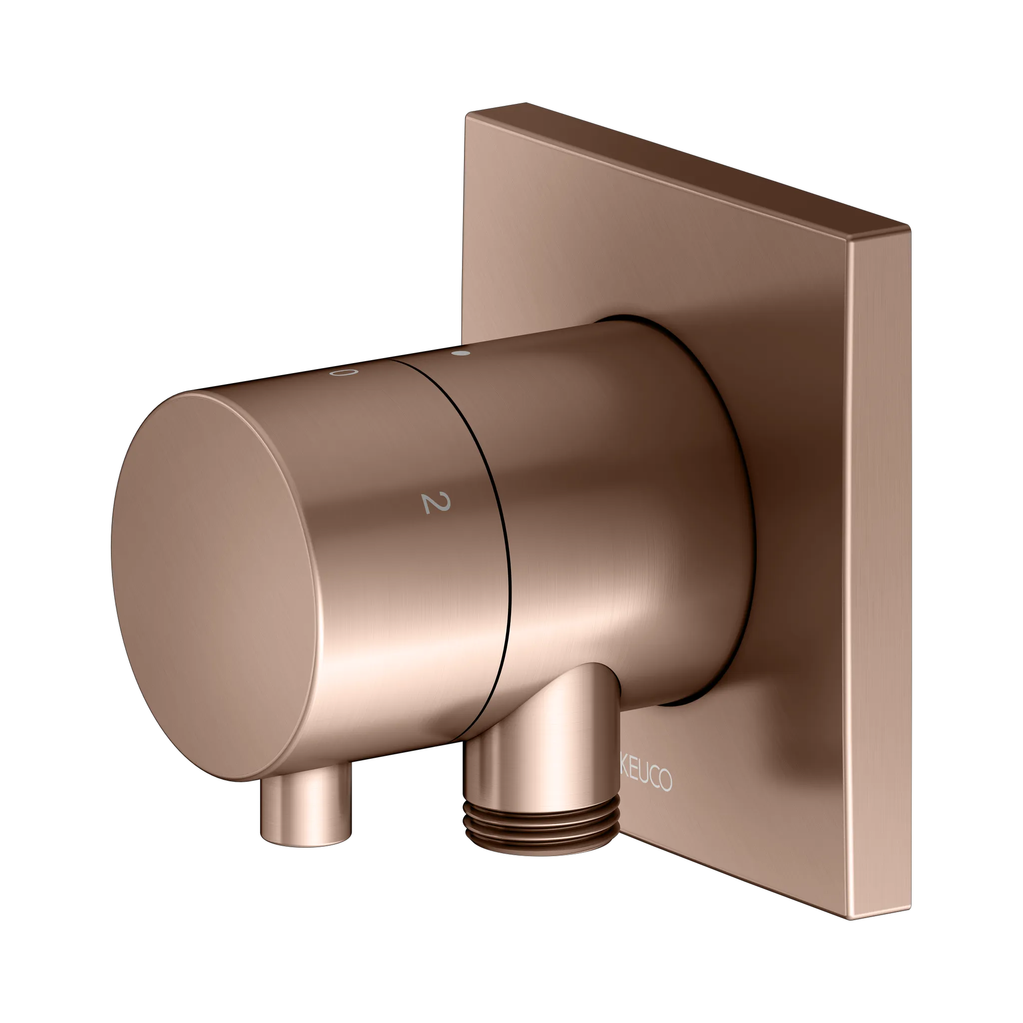 IXMO 3-Wege Ab- u. Umstellventil UP IXMO Comfort, eckig Rotgold geb. IXMO 3-Wege Ab- u. Umstellventil UP IXMO Comfort, eckig Rotgold geb.