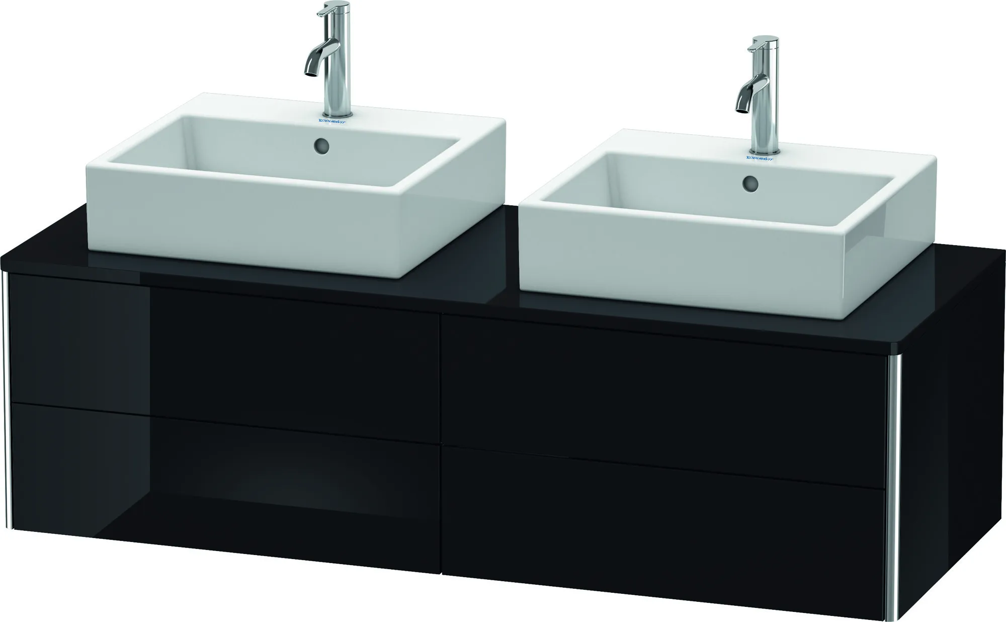 Duravit Waschtischunterschrank wandhängend „XSquare“ 140 × 40 × 54,8 cm Schwarz Hochglanz Duravit Waschtischunterschrank wandhängend „XSquare“ 140 × 40 × 54,8 cm Schwarz Hochglanz