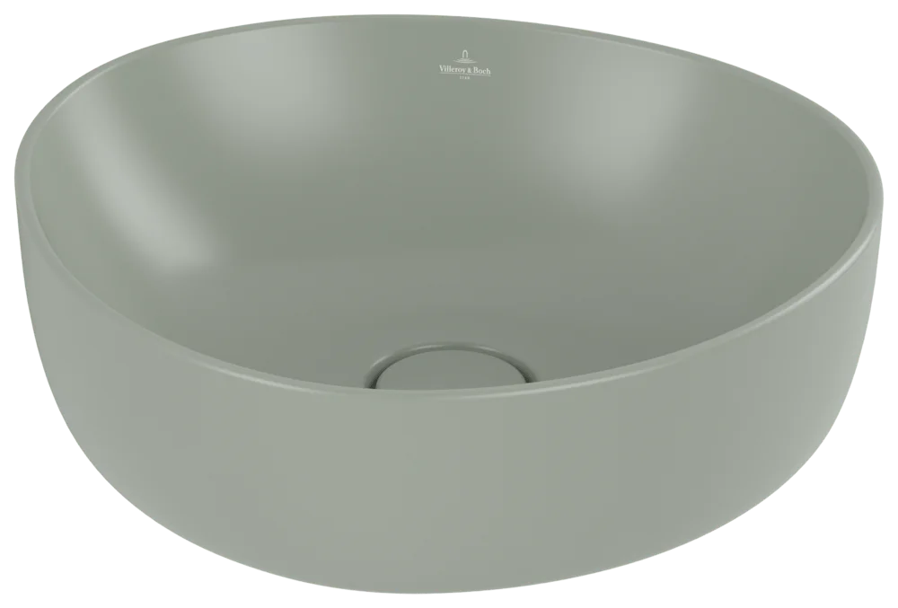 Villeroy & Boch Antao Aufsatzwaschbecken 400x395mm Asymmetrisch Morning Green cplus Villeroy & Boch Antao Aufsatzwaschbecken 400x395mm Asymmetrisch Morning Green cplus