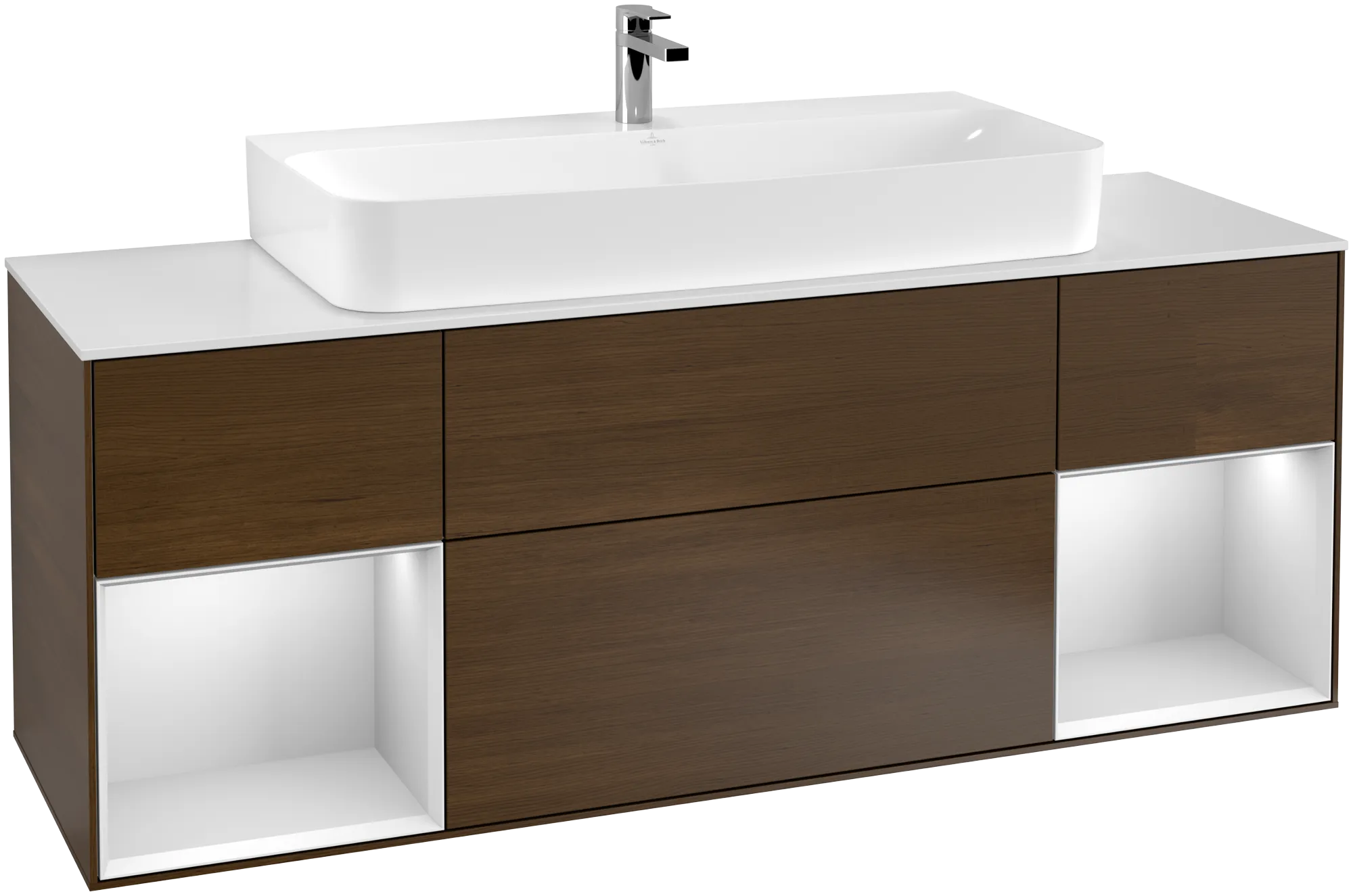 Villeroy & Boch Waschbeckenunterschrank Finion F21, 1600x603x501mm, mit Beleuchtung